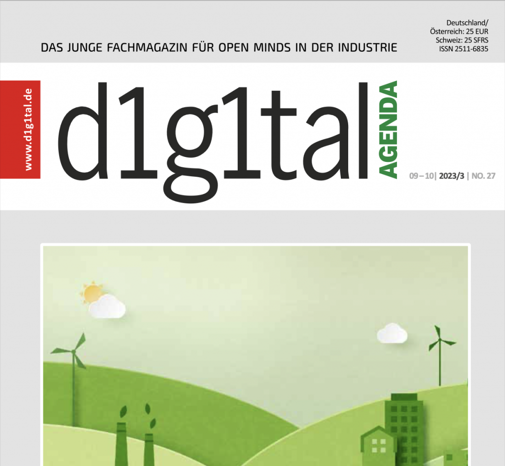Digitaler Maschinenbau - d1g1tal AGENDA Magazin - Entrepreneurship Digitales und für